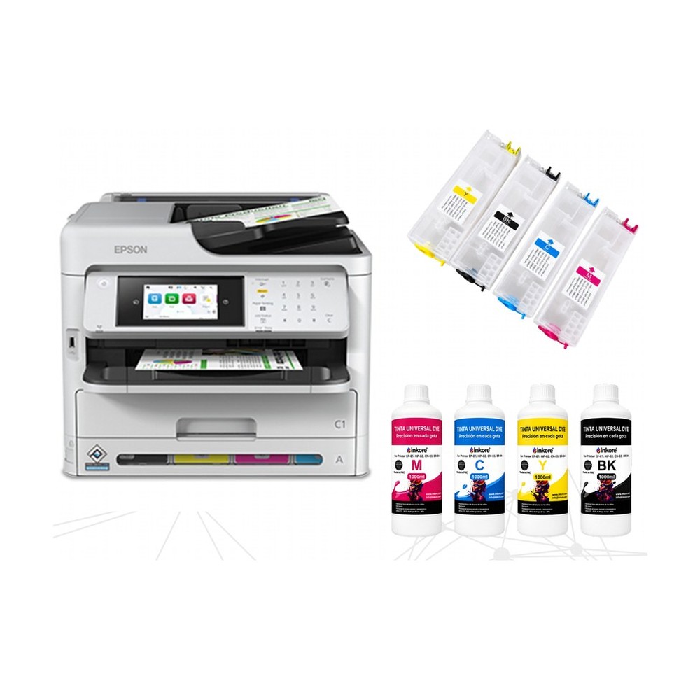 Impresora Epson WF-C5891 + sistema de tinta (cartuchos recargables)