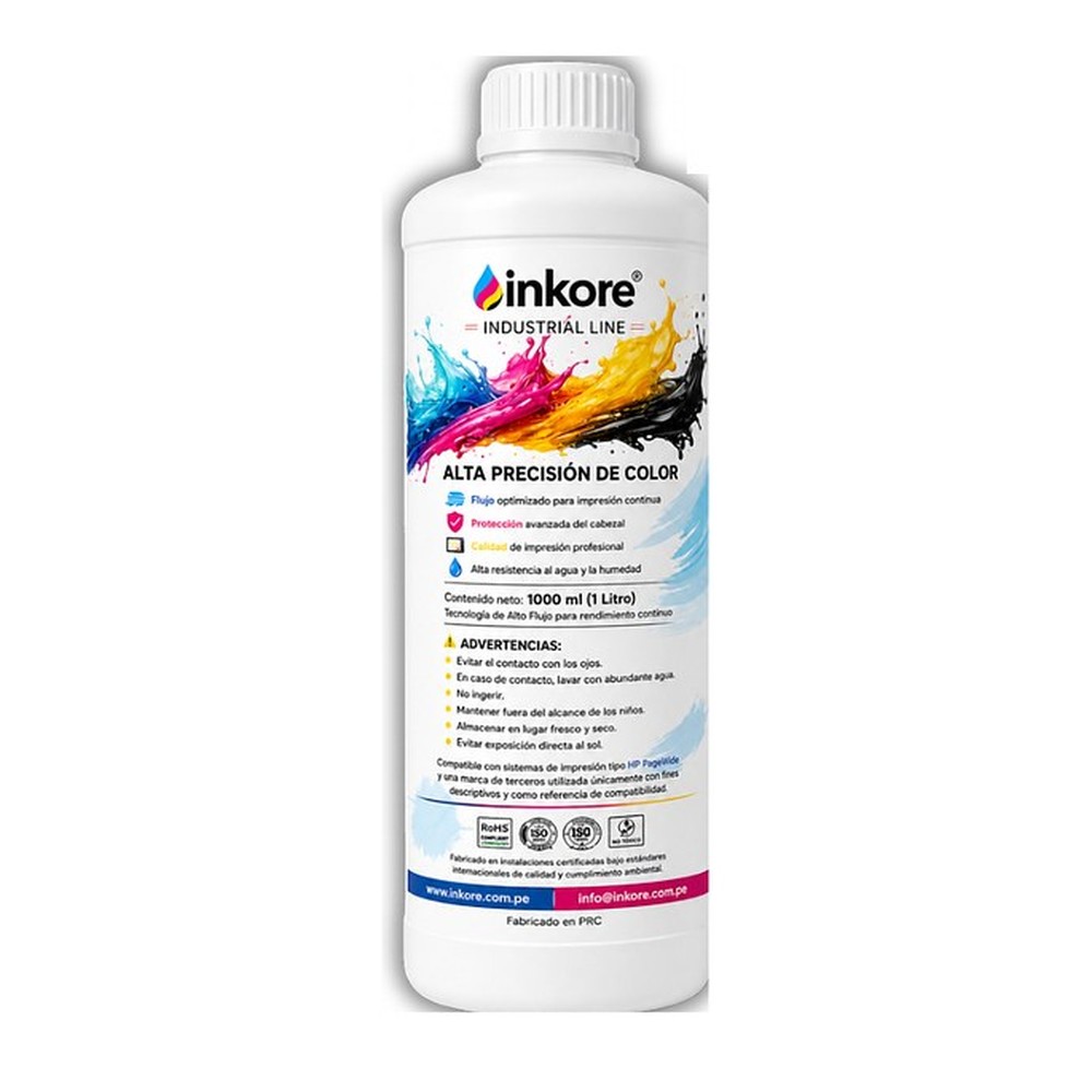 Tinta Inkore 1 litro para HP PageWide