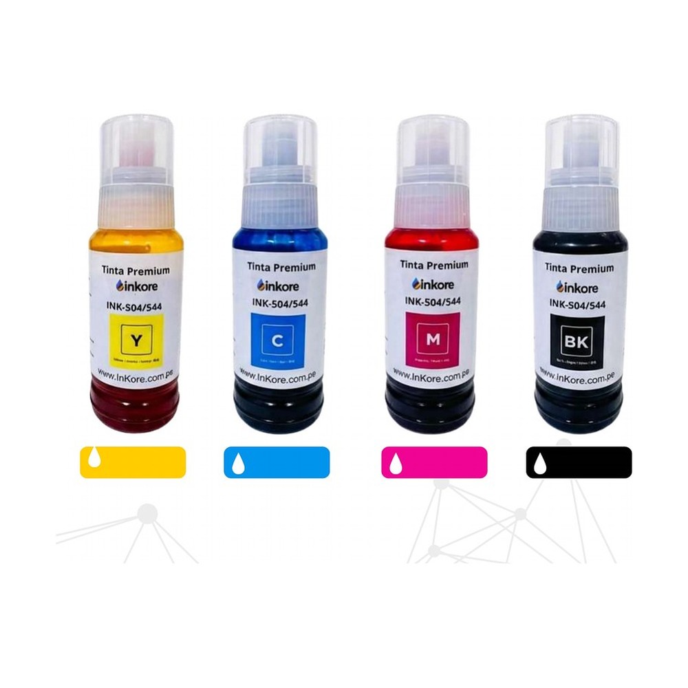 Tinta Inkore por unidad 70 ml (botella genérica) para impresoras EcoTank